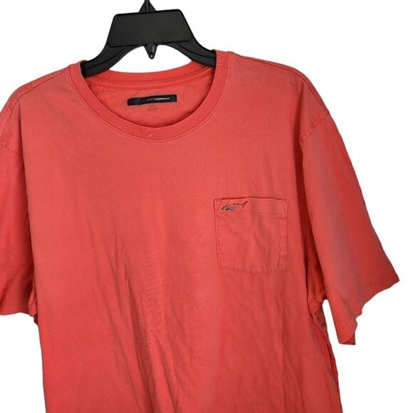 GREG NORMAN BASIC CREW NECK POCKET TEE SIZE XL CORAL COLOR - Picture 2 of 7